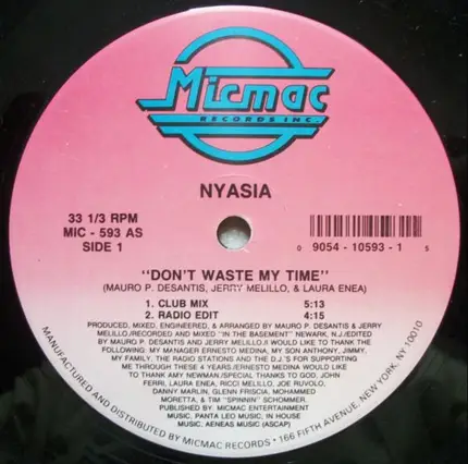 Nyasia - Don't Waste My Time