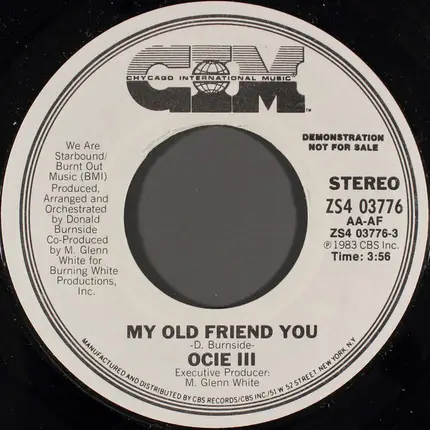 Ocie III - My Old Friend You