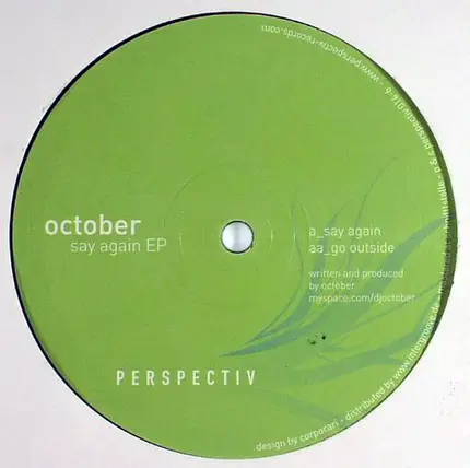 October - Say Again EP