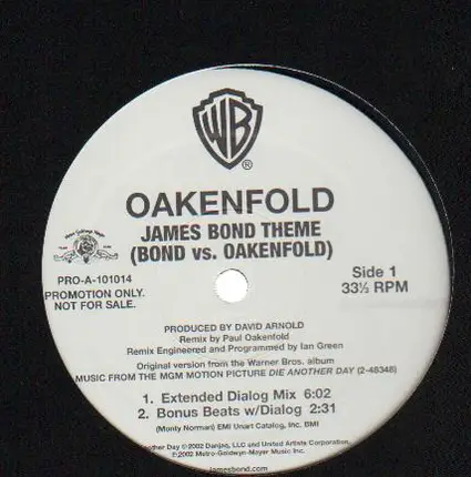 Oakenfold, Paul Oakenfold - James Bond Theme (Bond vs. Oakenfold)