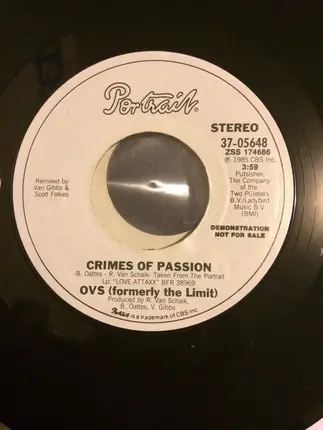 Oattes Van Schaik - Crimes Of Passion
