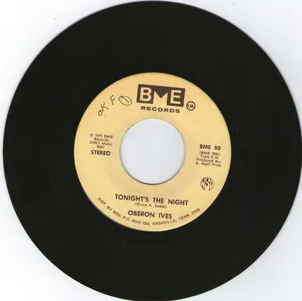 Oberon Ives - American Eyes / Tonight's The Night