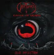 LP - Obituary - Cause of Death - Live Infection - Blood Red Vinyl