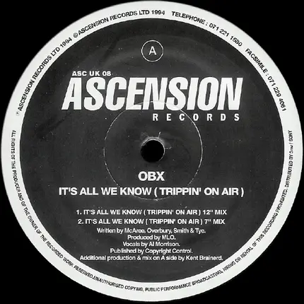 Obx - It's All We Know (Trippin' On Air)