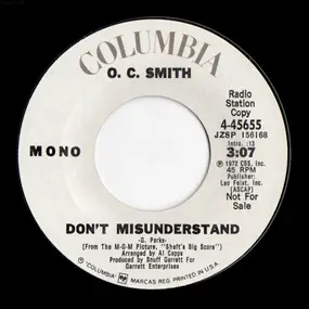 OC Smith - Don't Misunderstand