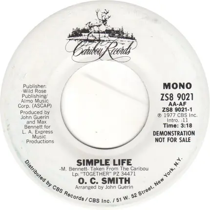 OC Smith - Simple Life