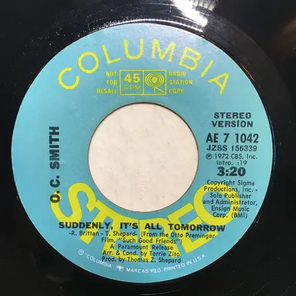 OC Smith - Suddenly, It's All Tomorrow
