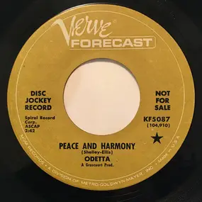 Odetta Hartmann - Peace And Harmony / Until It's Time For You To Go