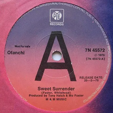 Ofanchi - Sweet Surrender / Shall I Wait For You