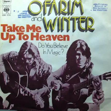 Ofarim & Winter - Take Me Up To Heaven / Do You Believe In Magic?
