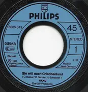 7inch Vinyl Single - Okko Bekker - Sie Will Nach Griechenland