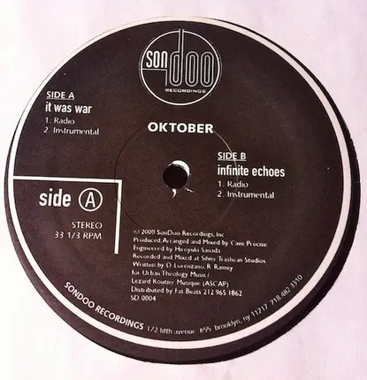 Oktober - It Was War / Infinite Echoes