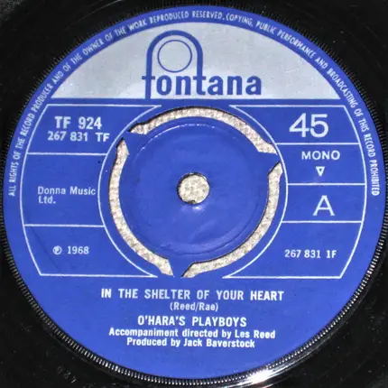 O'Hara's Playboys - In The Shelter Of Your Heart