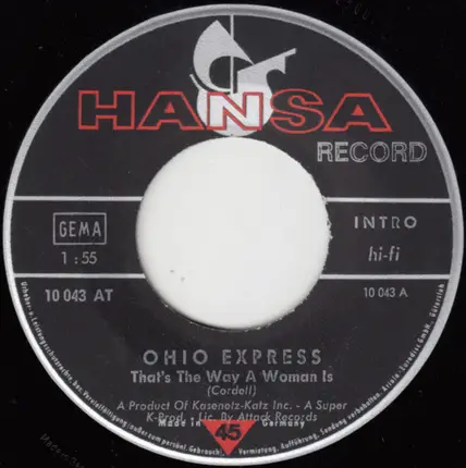 Ohio Express - That's The Way A Woman Is