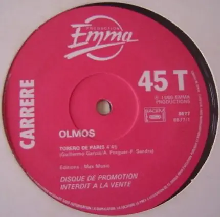 Olmos - Torero De Paris