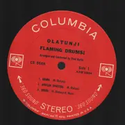 LP - Olatunji - Flaming Drums! - 1st Stereo Press