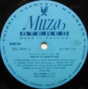 LP - Old Timers , Sami Swoi , Old Metropolitan Band , High Society - Tribute To Armstrong - Blue Labels