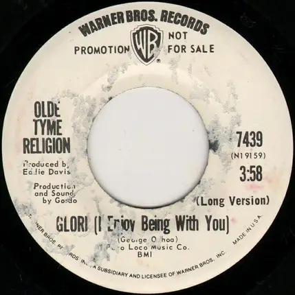 Olde Tyme Religion - Glori (I Enjoy Being With You)