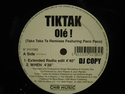 Olé Featuring Paco Paco - Tik Tak