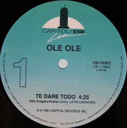 Ole Ole - Te Dare Todo / El Esta Muy Bien