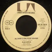 7inch Vinyl Single - Olga Garcia - Bitte Komm' Nach Schwabing ...Doch Er Sagt Nein / Als Wär's Ein Stück Von Mir