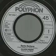 7inch Vinyl Single - Oliver Frank - Santa Barbara