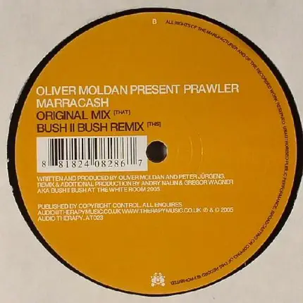 Oliver Moldan Presents Prawler - Marraca$h