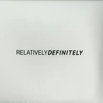 Oliver Schories - Relatively Definitely