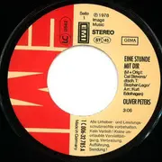 7inch Vinyl Single - Oliver Peters - Eine Stunde Mit Dir