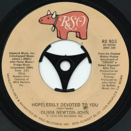 Olivia Newton-John / Unknown Artist - Hopelessly Devoted To You