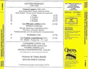 CD - Olivier Messiaen , Catherine Cantin , Heinz Holliger , Yvonne Loriod , Mstislav Rostropovich , Orch - Concert À Quatre · Les Offrandes Oubliées · Le Tombeau Resplendissant · Un Sourire