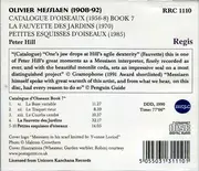 CD - Olivier Messiaen , Peter Hill - Catalogue d'Oiseaux. Book 7 / La Fauvette des Jardins