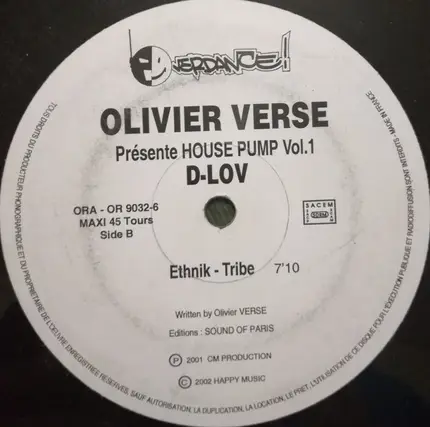 Olivier Verse Presenté House Pump - Vol. 1 (D-Lov)