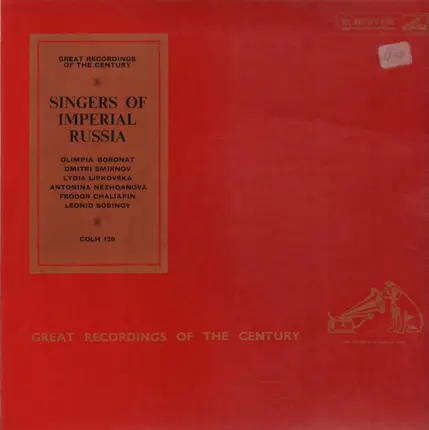 Olimpia Boronat, Dmitri Smirnov,.. - Singers Of Imperial Russia