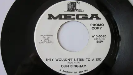 Olin Bingham - Home, Sweet Home / They Wouldn't Listen To A Kid