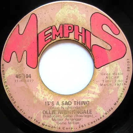 Ollie Nightingale - It's A Sad Thing