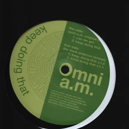 Omni A.M. - Keep Doing That