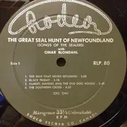 LP - Omar Blondahl - The Great Seal Hunt Of Newfoundland - Mono