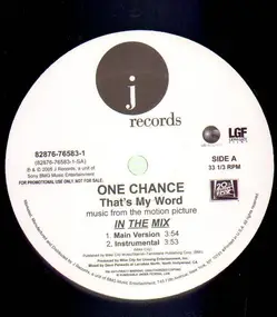 One Chance - That's My Word