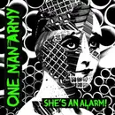 7inch Vinyl Single - One Man Army - She's An Alarm - Pink Clear Vinyl, Insert