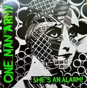 7inch Vinyl Single - One Man Army - She's An Alarm - Green Neon Vinyl