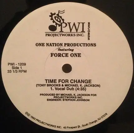 One Nation Productions Feat. Force One - Time For Change