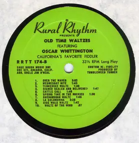 Oscar Whittington - Old Time Waltzes