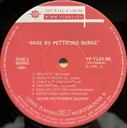 LP - Oscar Pettiford's Quintet / The Vinnie Burke Quartet - Bass By Pettiford/Burke = オスカー・ペティフォード／ヴィニー・バーク - Mono+insert
