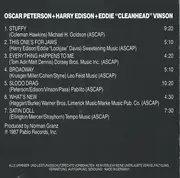 CD - Oscar Peterson + Harry Edison + Eddie 'Cleanhead' Vinson - Oscar Peterson + Harry Edison + Eddie 'Cleanhead' Vinson