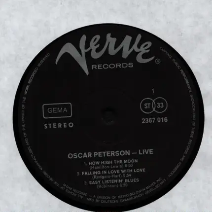 Oscar Peterson - Live