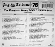 Double CD - Oscar Peterson - The Complete Young Oscar Peterson (1945 - 1949)