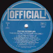LP - Oscar Peterson - This Is Oscar Peterson At The Piano Volume 1 - Still Sealed