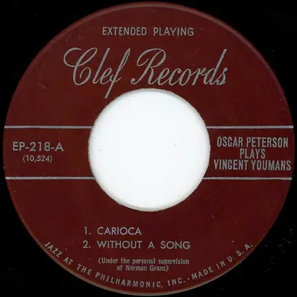 Oscar Peterson - Oscar Peterson Plays Vincent Youmans