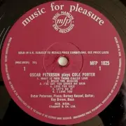LP - Oscar Peterson - Oscar Peterson Plays Cole Porter